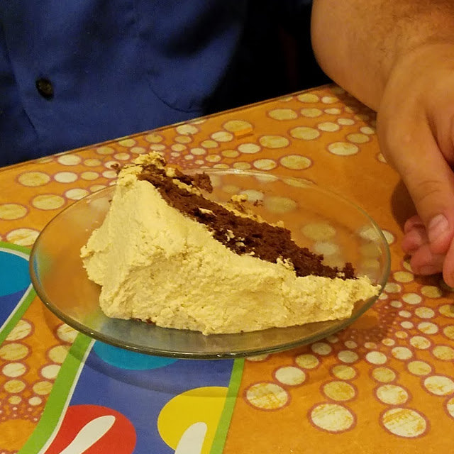 Chocolate Cake with Peanut Butter Icing