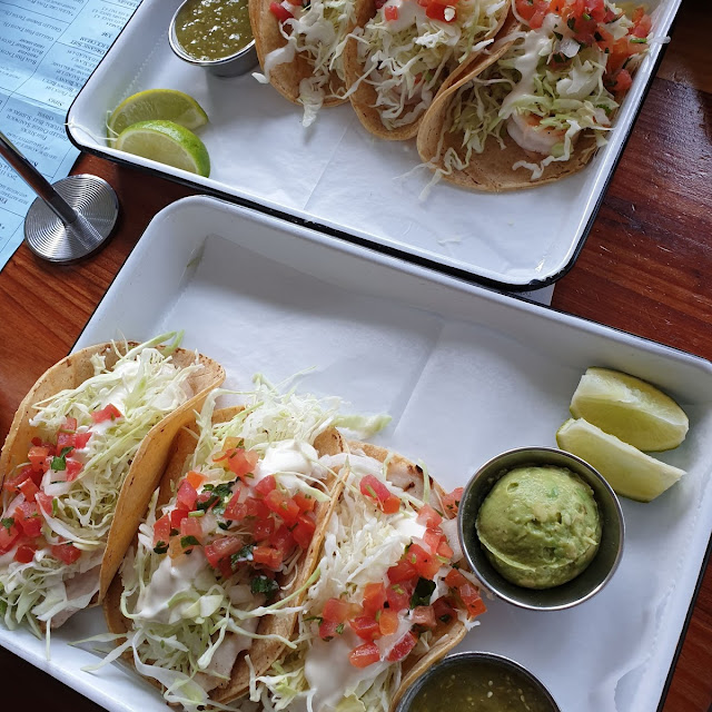 Baja Fish Tacos and Baja Shrimp Tacos