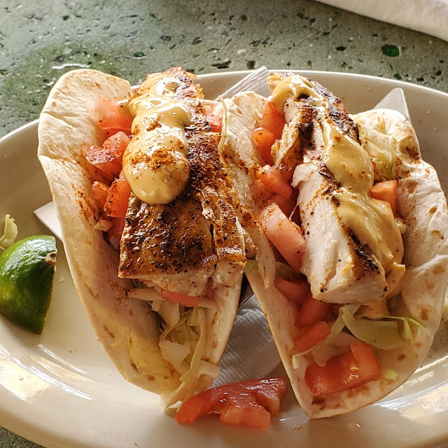 Blackened Mahi Mahi or Shrimp Tacos