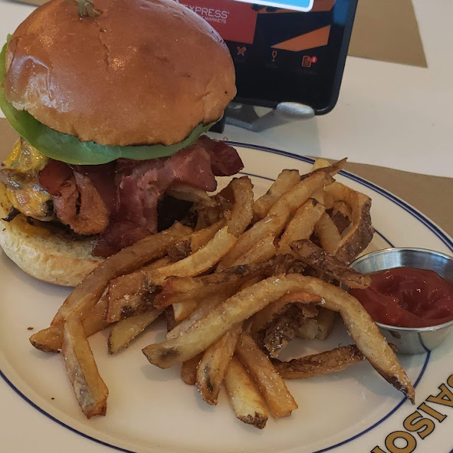 Bacon Cheeseburger and Fries