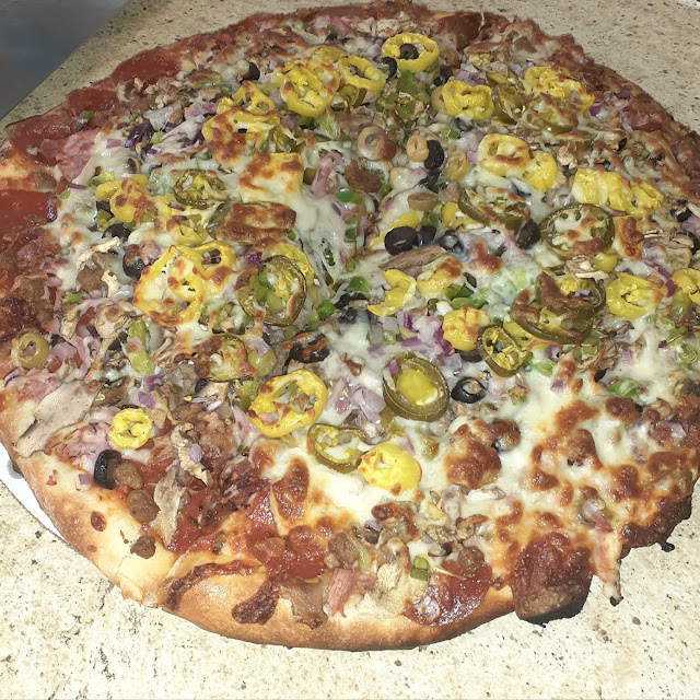 Pepperoni Italian Sausage Onions Black Olives