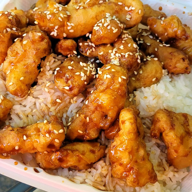 Sesame Chicken over Rice