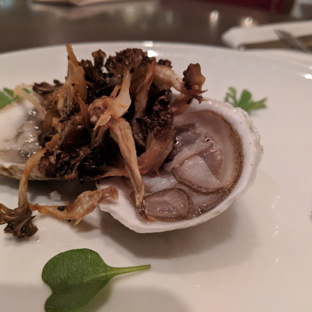 Oysters with Crispy Wild Mushroom