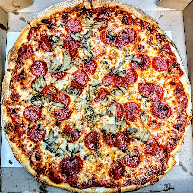 Pepperoni and Mushrooms Pizza