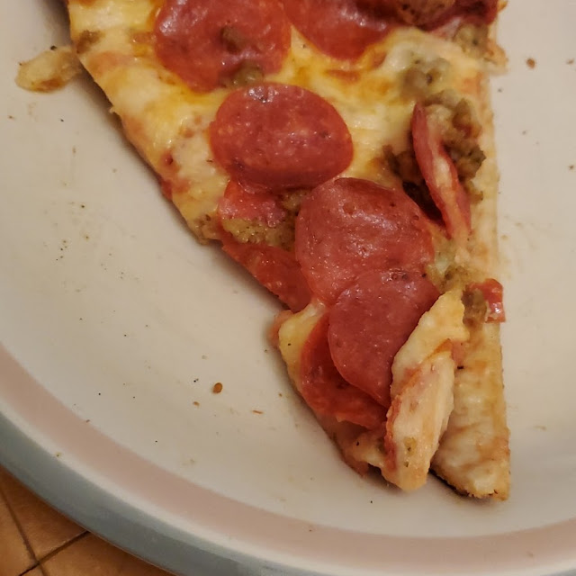 Pepperoni Meatball Extra Cheese Pizza Slice