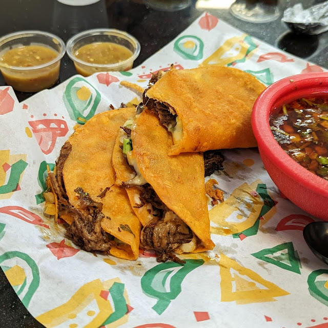 Quesabirria Tacos with Consome