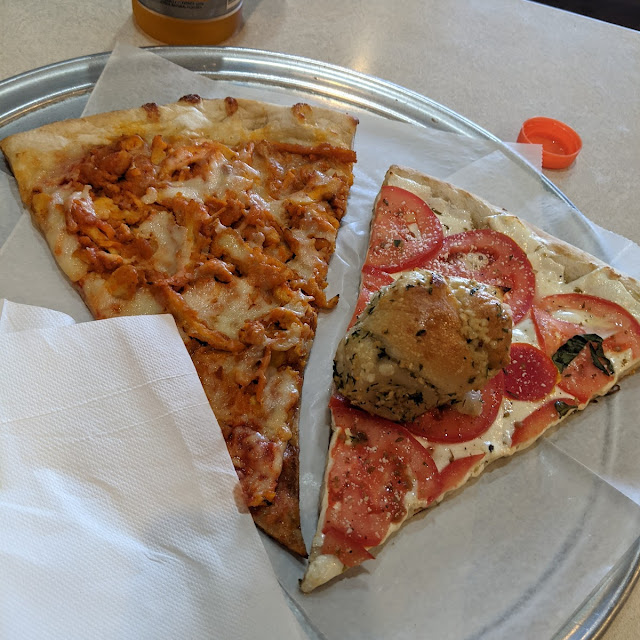Buffalo Chicken Pizza and Mozzarella Tomato
