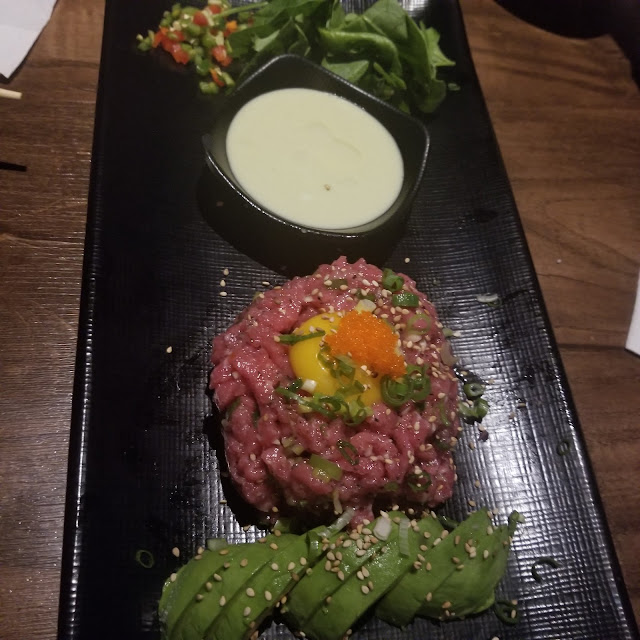 글램 육회 glam beef tartare