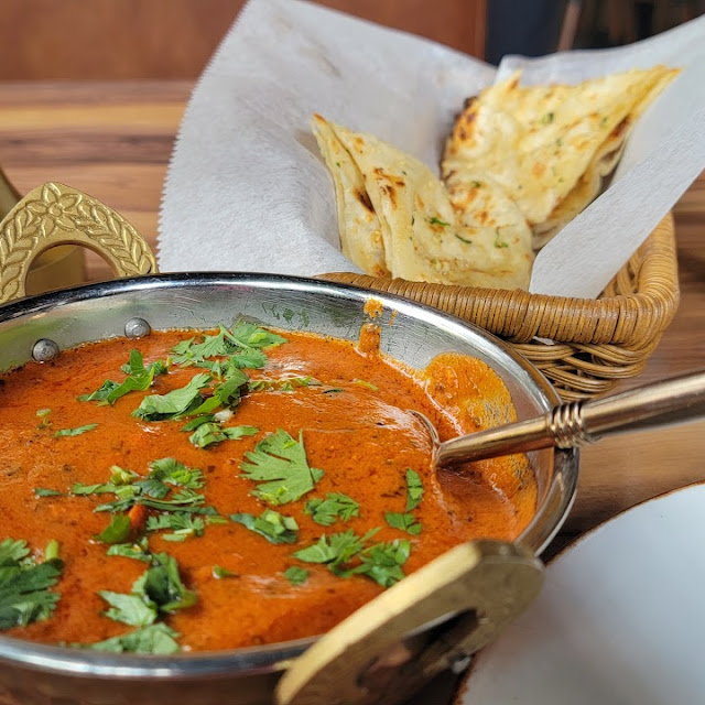 Butter Chicken Garlic Naan