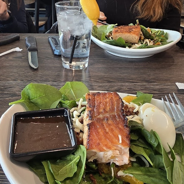 Salmon on Salad