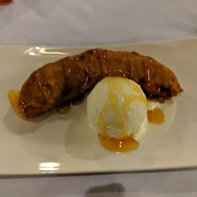Banana Fritter with Ice Cream