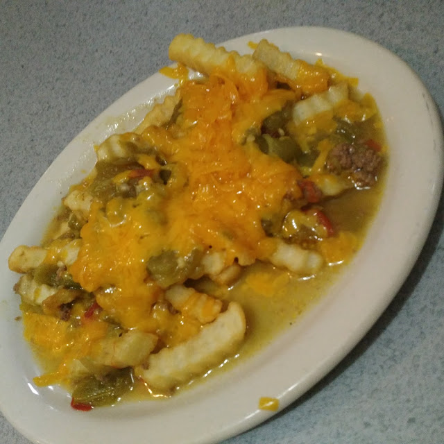 Green Chile Chili Cheese Fries