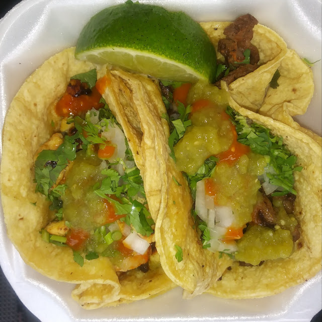 Steak Taco and Chicken Taco