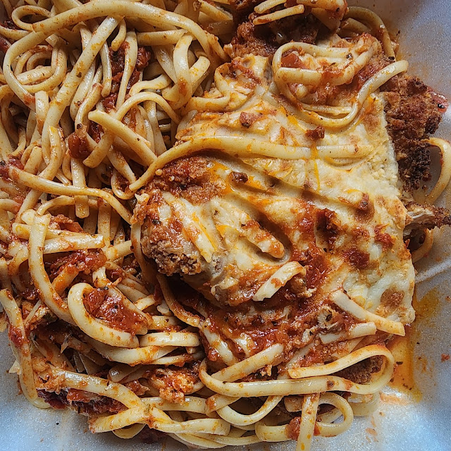 Chicken Parmesan with Penne