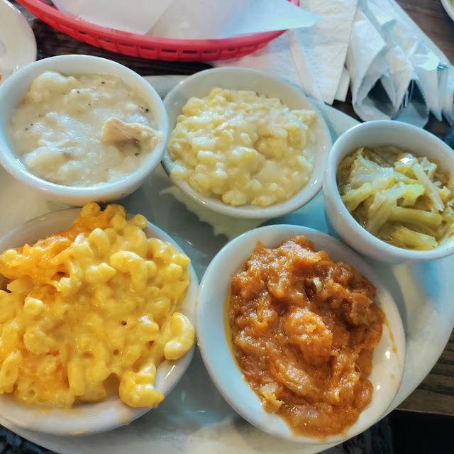 Macaroni and Cheese Sweet Potato Casserole Chicken and Dumplings Cabbage