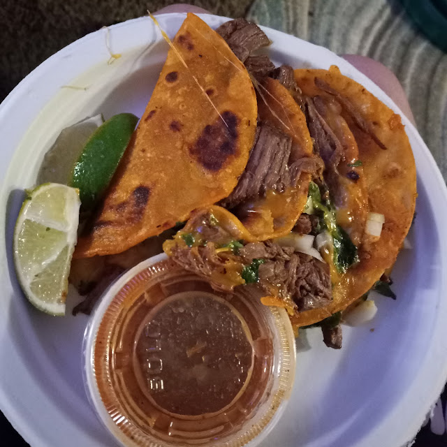 Birria Tacos w Habnero Salsa