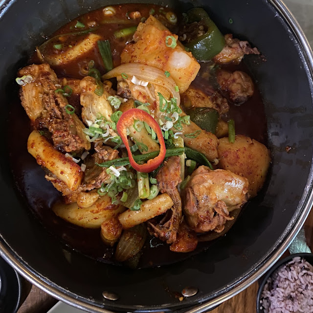 Spicy Whole Chicken and Potato Soup Dakdoritang