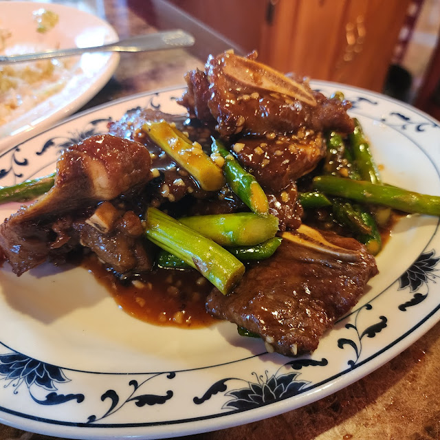 蘆筍牛仔骨 beef ribs w asparagus