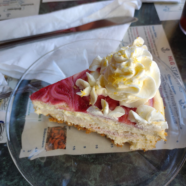 Raspberry Lemon Swirl Cheesecake