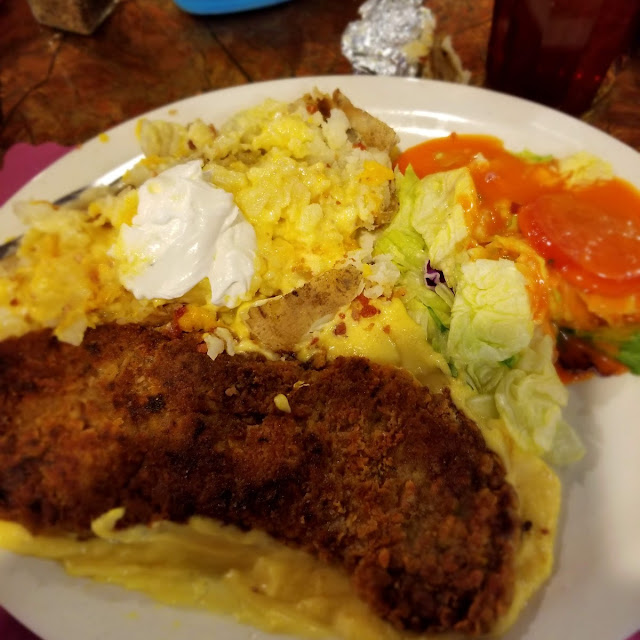 Chicken Fried Steak & Fully Loaded Baked Potato Salad