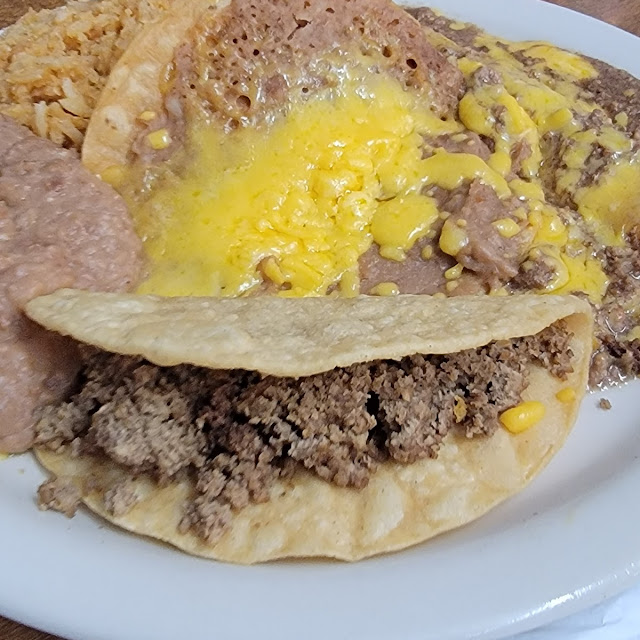 Enchiladas and Taco Plate