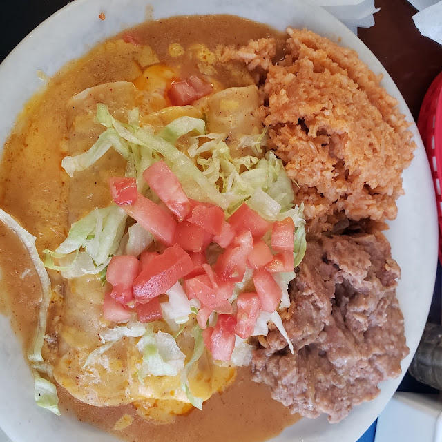 Chicken Enchilada Plate