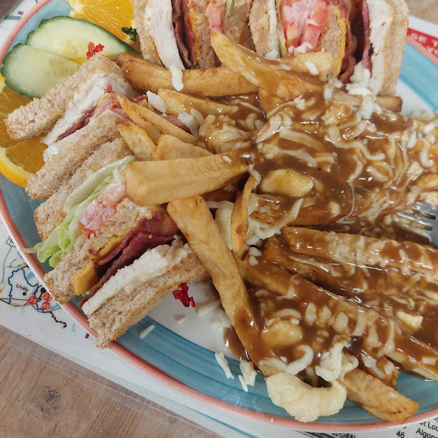 Clubhouse Sandwich with Poutine
