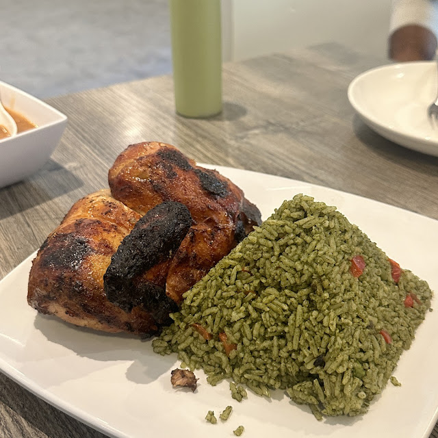 Arroz Verde Con Pollo A la Brasa