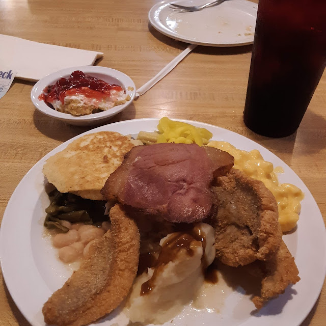 Fried Fish Country Ham Vegetables