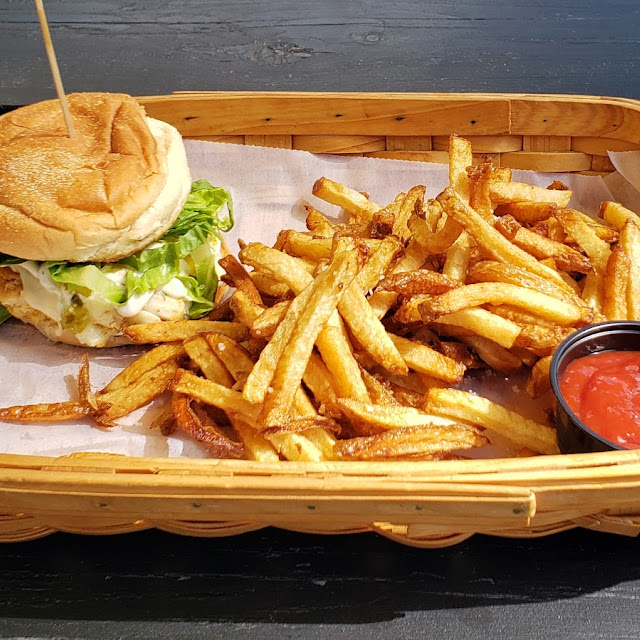 Haddock Sandwich and Fries