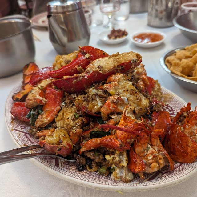 Ginger Scallion Lobster Cantonese Style