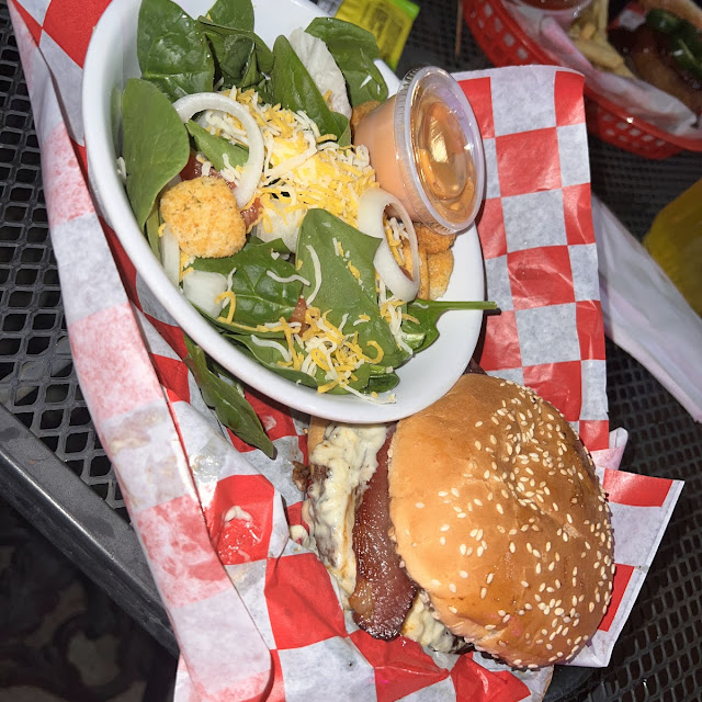 Burger with Bacon and Blue Cheese