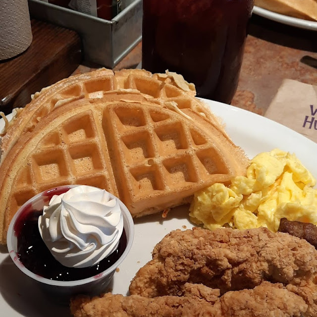 Stuffed French Toast & Scramble Eggs & Chicken Tenders