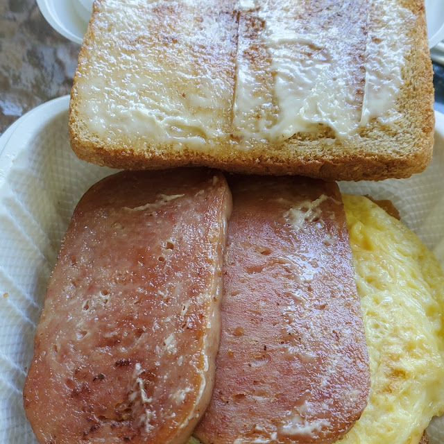 Spam and Egg Sandwich