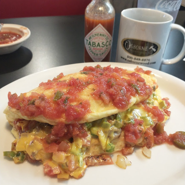 4-Egg Fluffy Mushroom Onion Cheese Omelette