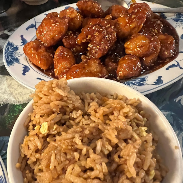 Sesame Chicken with Fried Rice