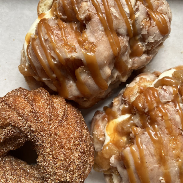 Apple Cheesecake Filled Fritter and Cinnamon Crueller