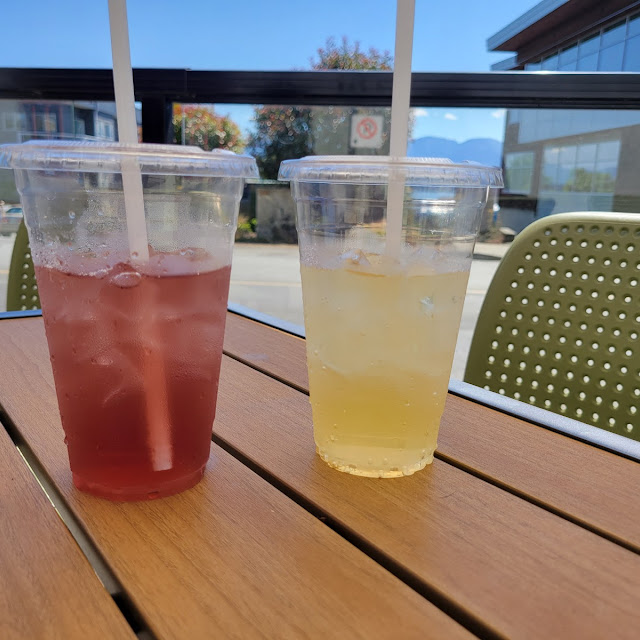Blackberry Italian Soda and Peach Italian Soda