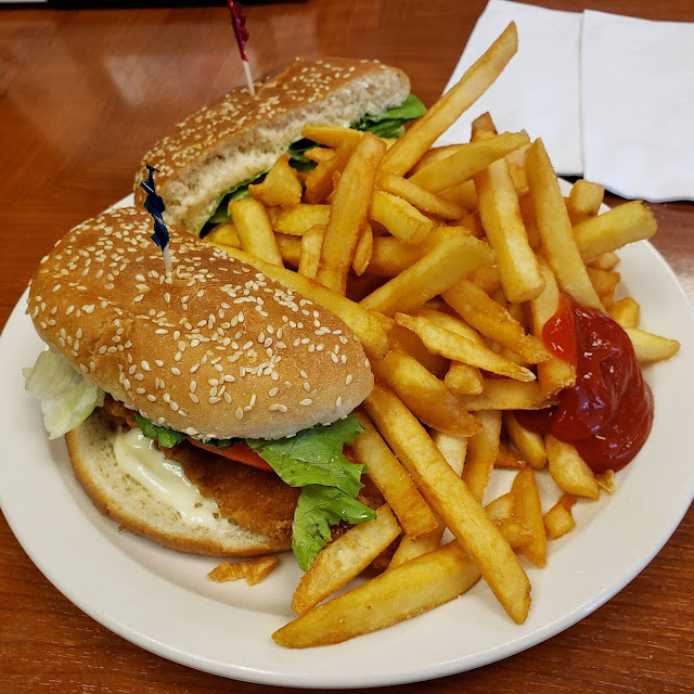 Crispy Fries with Chicken Finger Sandwich