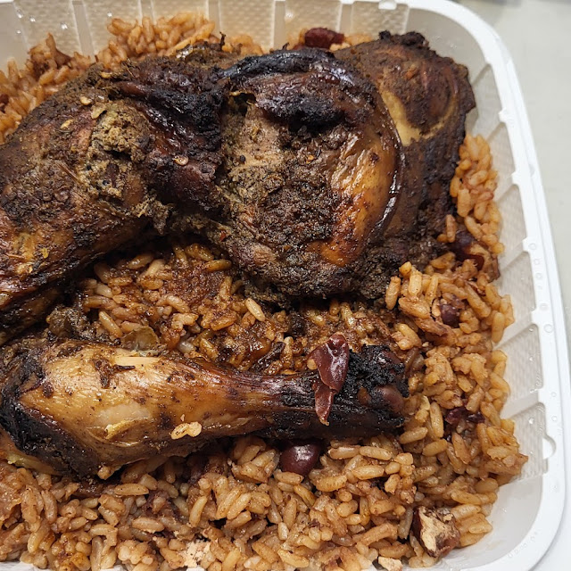 Jerk Chicken and Rice and Beans