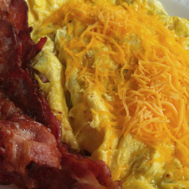 Western Omelette with a Side of Bacon