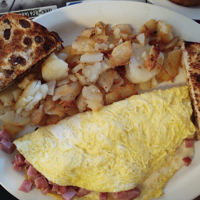 Ham & Swiss Omelettes
