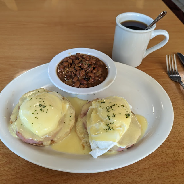 Eggs Benedict with Beans