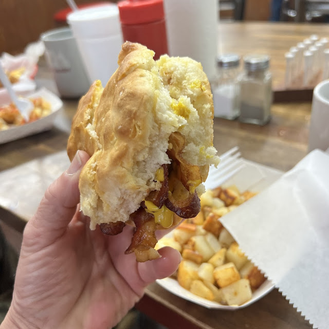 Bacon Biscuit with Homefries