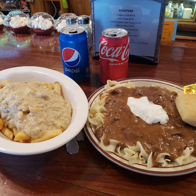 Poutine and Beef Stroganoff