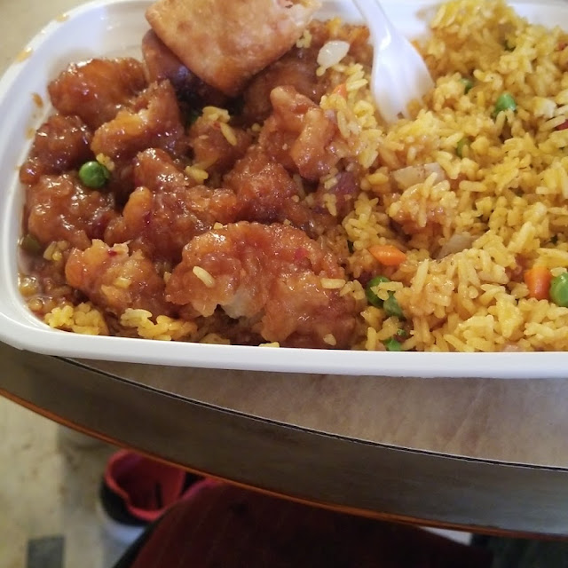 Pork Fried Rice & Egg Roll