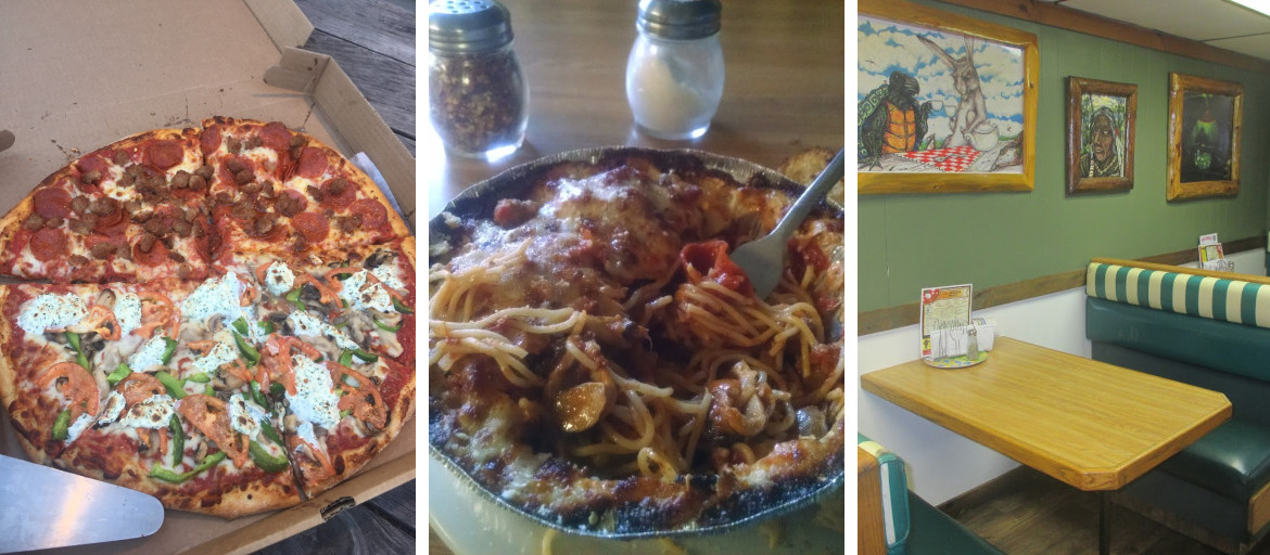 Joe's Pizza, Bigfoot Wine and Liquor