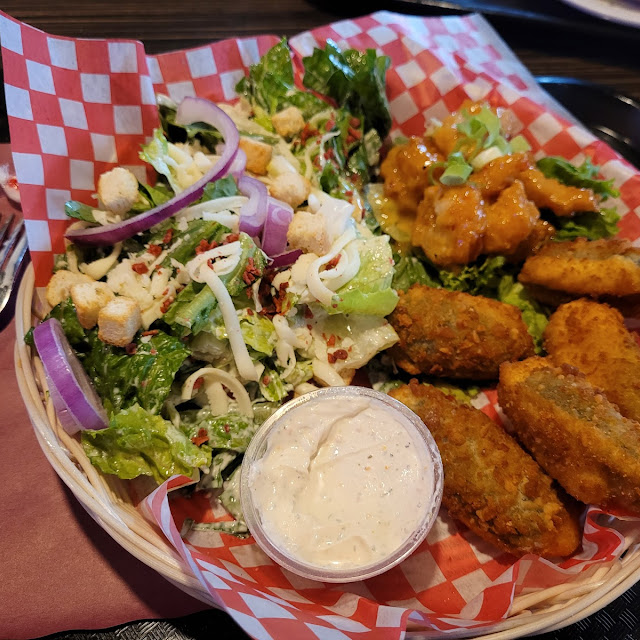 Cesar Salad Trio with California Shrimp and Jalapeño Poppers