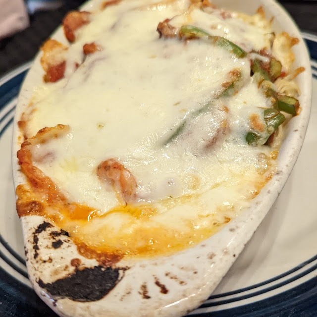 Sausage Green Pepper and Onion Parmigiana