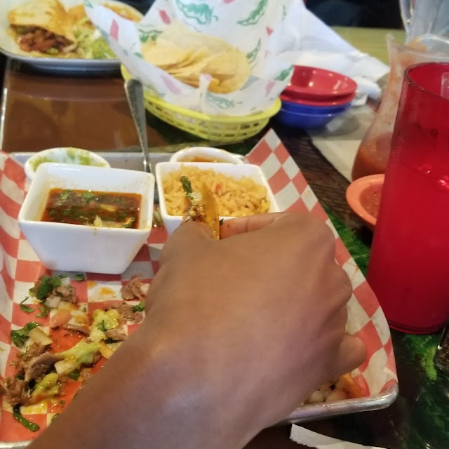 Chips and Salsa with a Margherita